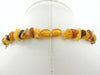 BALTIC AMBER NECKLACE CHIPS GRADUATED, POLISHED MULTI-COLORED 30 gm 19 " ALLUREGEM S1276
