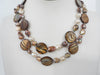 MOTHER OF PEARL & FRESHWATER PEARL NECKLACE 85 gm 36"  ALLUREGEM S1108