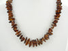 Baltic Amber CHIPS Necklace,GRADUATED DK HONEY 27-32 gm 20 " Alluregem S1038