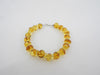BALTIC AMBER  BRACELET, 925 Sterling Silver 7.5"  ALLUREGEM  S1776
