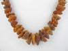 BALTIC AMBER NECKLACE CHIPS GRADUATED, RAW HONEY 29 gm 20 " ALLUREGEM S1278