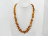 BALTIC AMBER NECKLACE CHIPS RAW GRADUATED, HONEY 32  gm 23 " ALLUREGEM S1271