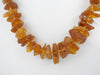 BALTIC AMBER NECKLACE CHIPS RAW GRADUATED, HONEY 32  gm 23 " ALLUREGEM S1271
