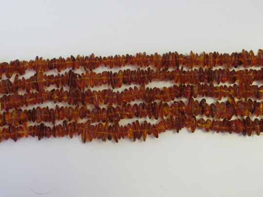 NATURAL Baltic Amber Beads Strand Large, Med Honey 16" Alluregem E1292