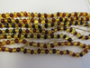 Genuine Baltic Amber Beads Strands, multi-color, 5 gm, Baroque, 4-5 mm, 16 " Alluregem E1584