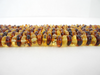 Genuine BALTIC AMBER Beads Strands Rondelle Lemon and Cognac 10-11 mm 8" Alluregem E2104