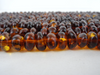 Natural BALTIC AMBER Beads Strands Chubby Rounded Baroque Cognac 9 - 10 mm 10 - 12 grams 8" Alluregem E2109