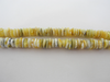 Natural BALTIC AMBER Beads, Thin Rondelle Butter White Amber, Pack of 140 Beads Alluregem E2111