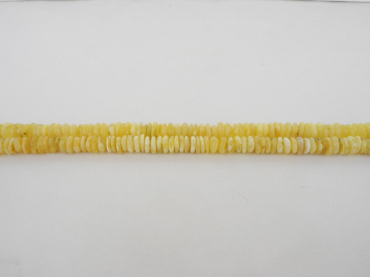 Natural BALTIC AMBER Beads Strands Rondelle Clean Butter White Amber 21 - 23 grams, 9-10 mm 16" Alluregem E2112
