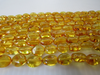 Natural Baltic Amber Bead Strands, Lemon, Large Oval 13 - 14 Grams, 10 - 13 MM 16" Alluregem E2157
