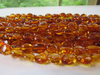 Natural Baltic Amber Bead Strands, Medium Honey, oval 8 - 10 gm, 8 - 11 mm 16" Alluregem E2184