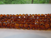 Genuine Baltic Amber Beads Strand Faceted, Honey 8 - 9mm 16" Alluregem E2191