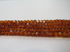 Genuine Baltic Amber Beads Strand Faceted, Honey 8 - 9mm 16" Alluregem E2191