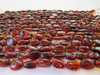 Natural Baltic Amber Bead Strands, Cognac, Large Flat Oval 8" Alluregem E2201
