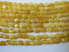 Natural Baltic Amber Bead Strands, Chubby Oval Butter-White, 6 - 7 grams 10 - 12 mm, 8" Alluregem E2232