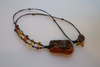 Baltic Amber Necklace with Amber Beads and Pendant 11.7 gm 20.5" Alluregem E2364