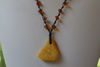 Baltic Amber Necklace, with White Egg Yolk Amber Pendant 10.4 gm 21" Alluregem E2446
