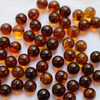 9.5 - 10mm Natural Baltic Amber Round Drilled Cognac Alluregem E2600