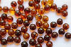 9.5 - 10mm Natural Baltic Amber Round Drilled Cognac Alluregem E2600