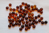 9.5 - 10mm Natural Baltic Amber Round Drilled Cognac Alluregem E2600