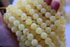 Natural Baltic Amber Beads, Round Drilled Butter White 6mm - 14mm 16" Alluregem E2982