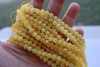 Natural Baltic Amber Beads, Round Drilled Butter White 6mm - 14mm 16" Alluregem E2982