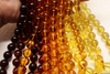 Baltic Amber Beads, Natural Amber, 10mm Loose Beads Drilled Lemon to Cherry Alluregem E3048