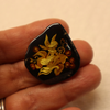 Genuine Baltic Amber Carved Cabochon, 3.3gm, Unset Hand Carved Stone, Alluregem E3095