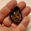 Genuine Baltic Amber Carved Cabochon, 3.5gm, Unset Hand Carved Focal Stone, Alluregem E3096