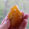 BALTIC Amber Pendant Bead, Natural, Very Unique Extra Large Thick Dark Butterscotch Focal 17.1 gm Alluregem E3137