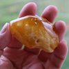 BALTIC Amber Pendant Bead, Natural, Very Unique Extra Large Thick Dark Butterscotch Focal 17.1 gm Alluregem E3137