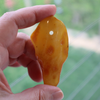 BALTIC Amber Pendant Bead, Natural, Very Unique Extra Large Butterscotch Focal 13.7 gm Alluregem E3139