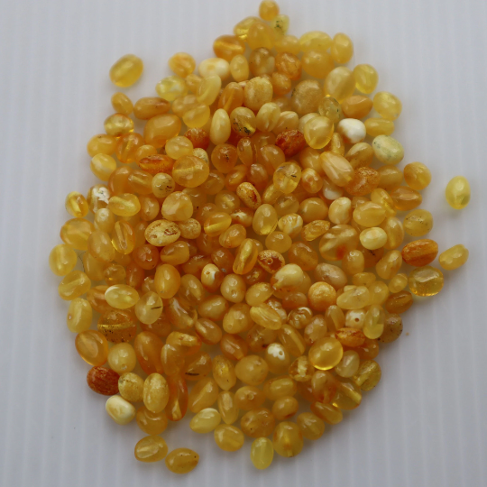 Natural Baltic Amber Beads, Extra Small Butterscotch Oval Beads, Available in 5- 20 Gram Packs Alluregem E3142