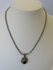 925 STERLING SILVER GREEN GARNET NECKLACE & BRACELET SET, 42 gm  ALLUREGEM S1091