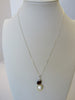BAROQUE PEARL & BALTIC AMBER PENDANT NECKLACE, 925 Sterling Silver 20"  ALLUREGEM  S1011