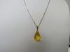 BALTIC AMBER PENDANT NECKLACE FACETED LEMON, 925 Sterling Silver 7.5 gm 18 "   ALLUREGEM S1104