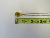 BALTIC AMBER PENDANT NECKLACE FACETED LEMON, 925 Sterling Silver 7.5 gm 18 "   ALLUREGEM S1104