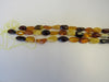 GENUINE BALTIC AMBER GIANT BEADS MULTI-COLOR 12-18 mm 16"  ALLUREGEM S1148