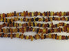 GENUINE BALTIC AMBER BEADS STRANDS, MULTI-COLOR, 3-6 mm  16" ALLUREGEM S1155