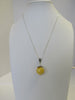Natural Baltic Amber Pendant Necklace, 925 Sterling Silver Butter 20" ALLUREGEM S1167