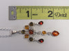 BALTIC AMBER PENDANT NECKLACE, 925 Sterling Silver 20" ALLUREGEM S1170