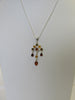 BALTIC AMBER PENDANT NECKLACE, 925 Sterling Silver 20" ALLUREGEM S1170