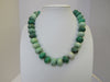 925 STERLING SILVER GRASS TURQUOISE NECKLACE 18-20 " ALLUREGEM S1189