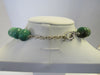 925 STERLING SILVER GRASS TURQUOISE NECKLACE 18-20 " ALLUREGEM S1189