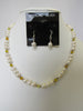 925 HILL TRIBE STERLING SILVER PEARL & TOURMALINE NECKLACE SET 20" ALLUREGEM S1192