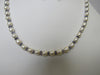 925 STERLING SILVER PEARL & TANZANITE NECKLACE SET 20" ALLUREGEM S1193