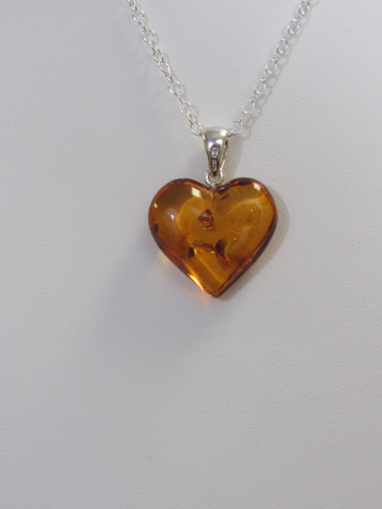 Genuine Baltic Amber Pendant Necklace 18"  ALLUREGEM  S1139