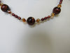 925 STERLING SILVER RED TIGER'S EYE, CRYSTAL & PEARL  NECKLACE SET 41 gm 18 "  ALLUREGEM S1227