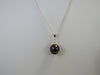 925 STERLING SILVER BAROQUE BEAD PEARL  PENDANT NECKLACE 7.5 gm  12 mm 20 " ALLUREGEM S1256