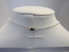 925 STERLING SILVER BAROQUE BEAD PEARL  PENDANT NECKLACE 7.5 gm  12 mm 20 " ALLUREGEM S1256